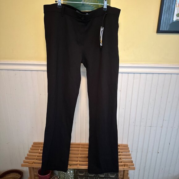 Betabrand 2XL Black pants stretch fabric NWT trousers pockets - Picture 1 of 8
